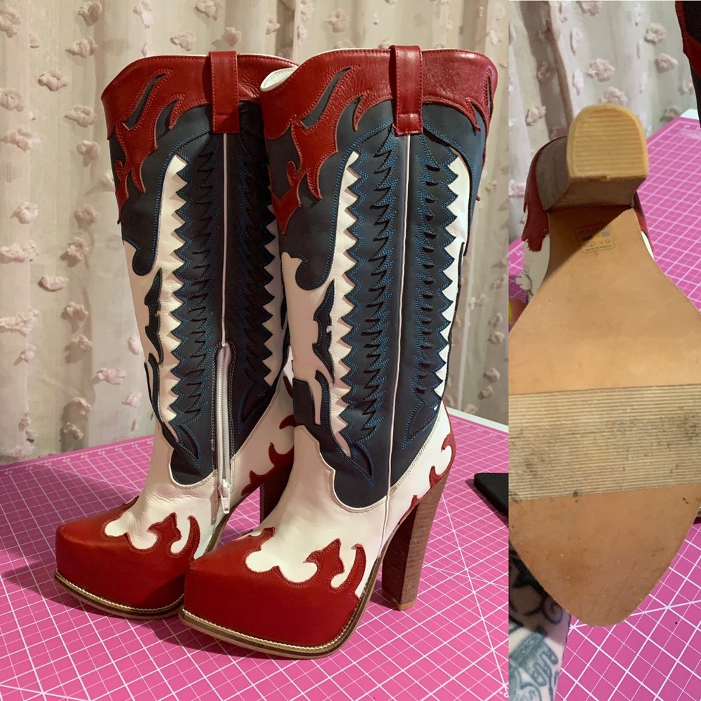 Jeffrey Campbell yoko littner cowboy boots